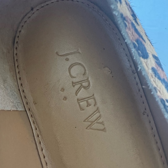 J. Crew Brown and Black Leopard Print Flats calf hair women’s size 7.5 - Picture 4 of 6